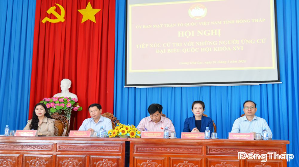 Ứng cử viên đại biểu Quốc hội khóa XVI tiếp xúc cử tri tại xã Lương Hòa Lạc