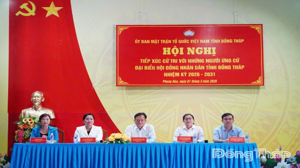 Cử tri bày tỏ sự tin tưởng với các ứng cử viên đại biểu HĐND tỉnh đơn vị bầu cử số 13