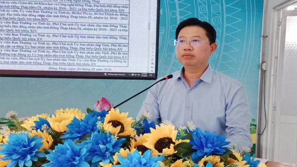 Ứng cử viên HĐND tỉnh đơn vị bầu cử số 01 tiếp xúc cử tri 02 xã biên giới