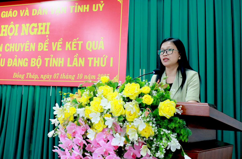 Đồng Tháp: Hội nghị chuyên đề về kết quả Đại hội Đảng bộ tỉnh