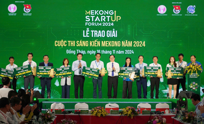 Nguyễn Trung Tính (Đồng Tháp) đạt giải Nhất Cuộc thi Sáng kiến Mekong 2024