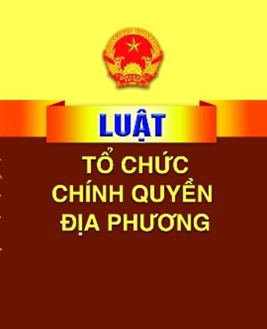 Luật tổ chức chính quyền địa phương