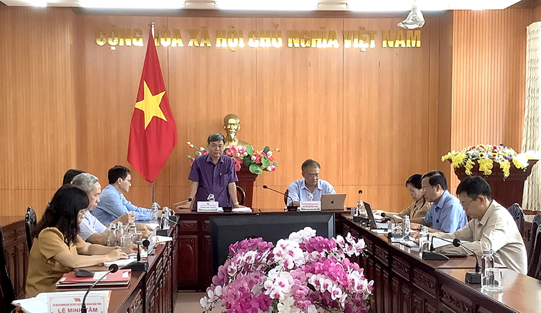 Tiếp và làm việc với Ban Thường vụ Đảng ủy các cơ quan Đảng Tỉnh