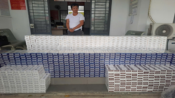 Bắt giữ đối tượng nhiều lần sử dụng phương tiện vận chuyển hàng nghìn bao thuốc lá nhập lậu