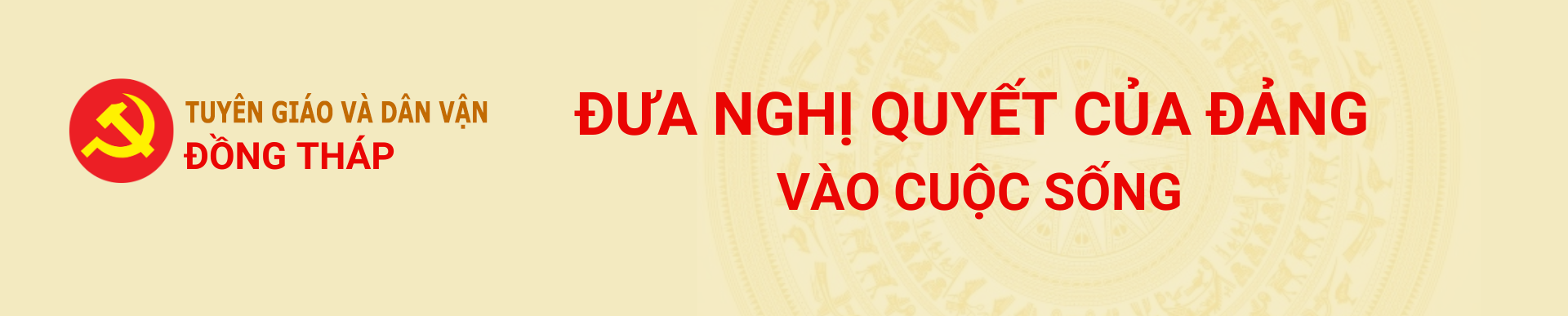 Banner Ban Tuyen giao va Dan van Dong Thap