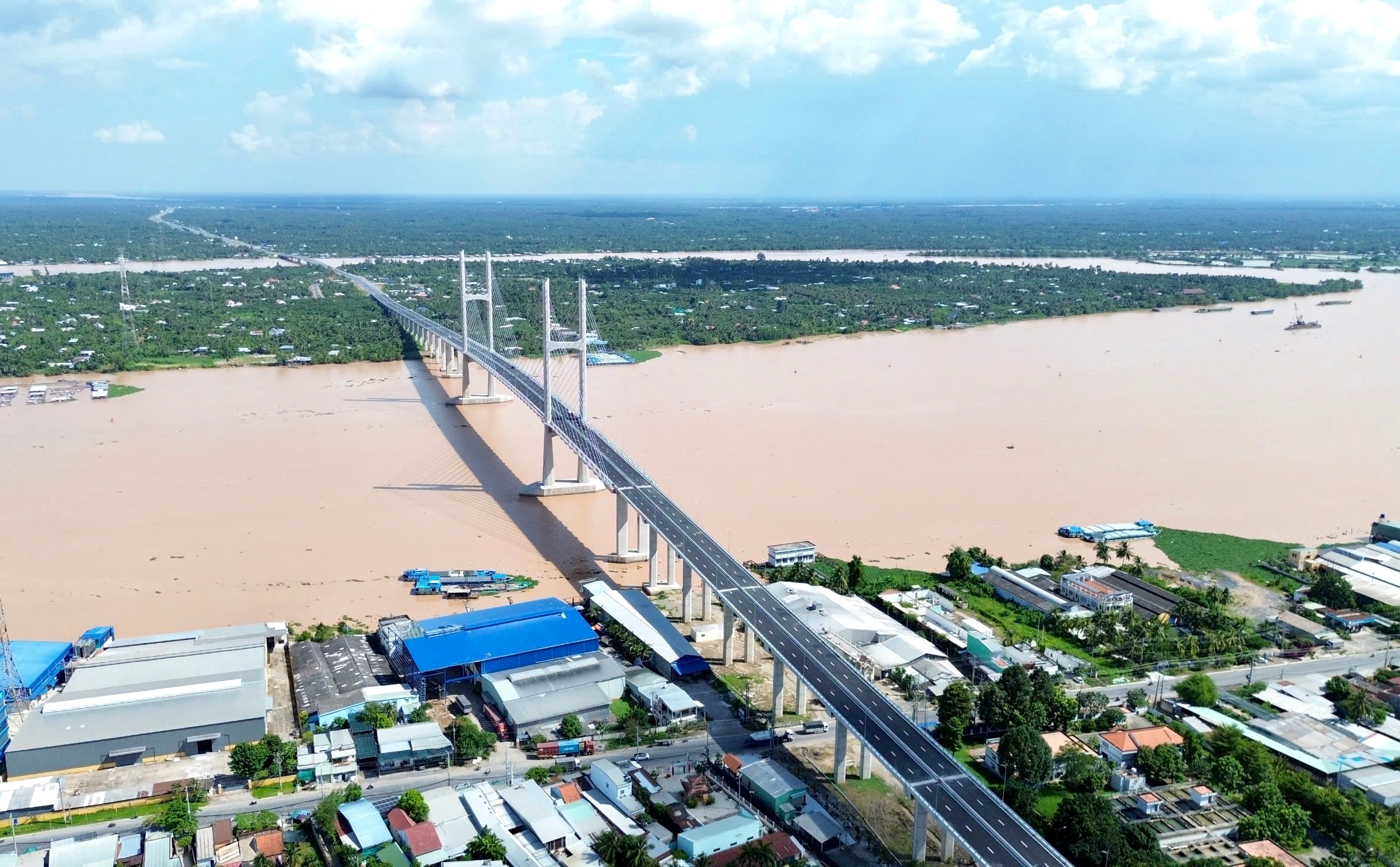 Cầu Rạch Miễu 2 - cầu vượt sông Tiền nối Đồng Tháp với Vĩnh Long